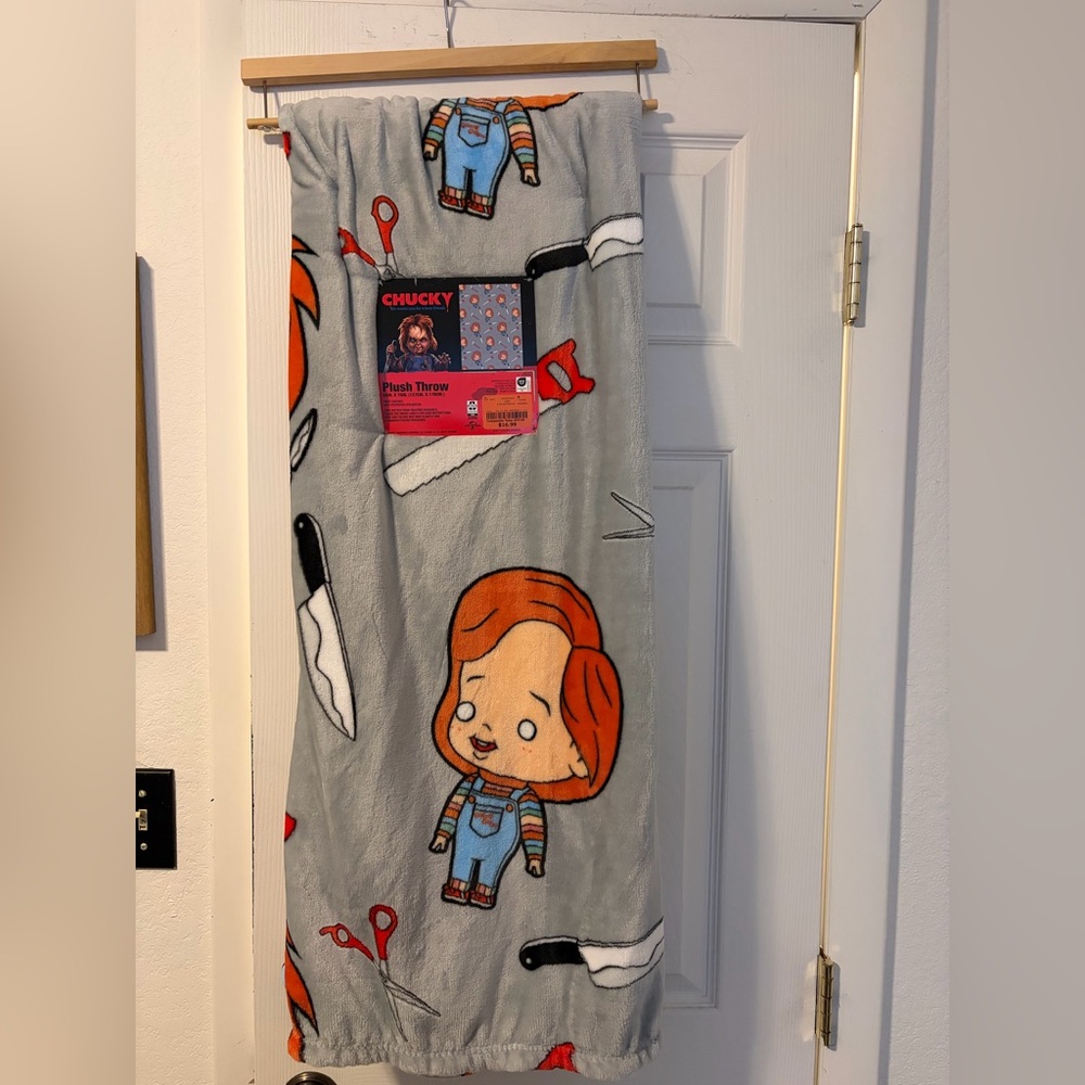 NWT Chucky Plush Throw Blanket